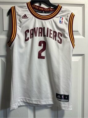 adidas Cleveland Cavaliers White Maroon & Gold #2 Basketball Jersey